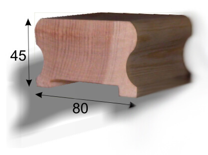 Поручень классический деревянный