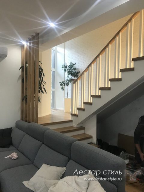 Отделка бетонной лестницы